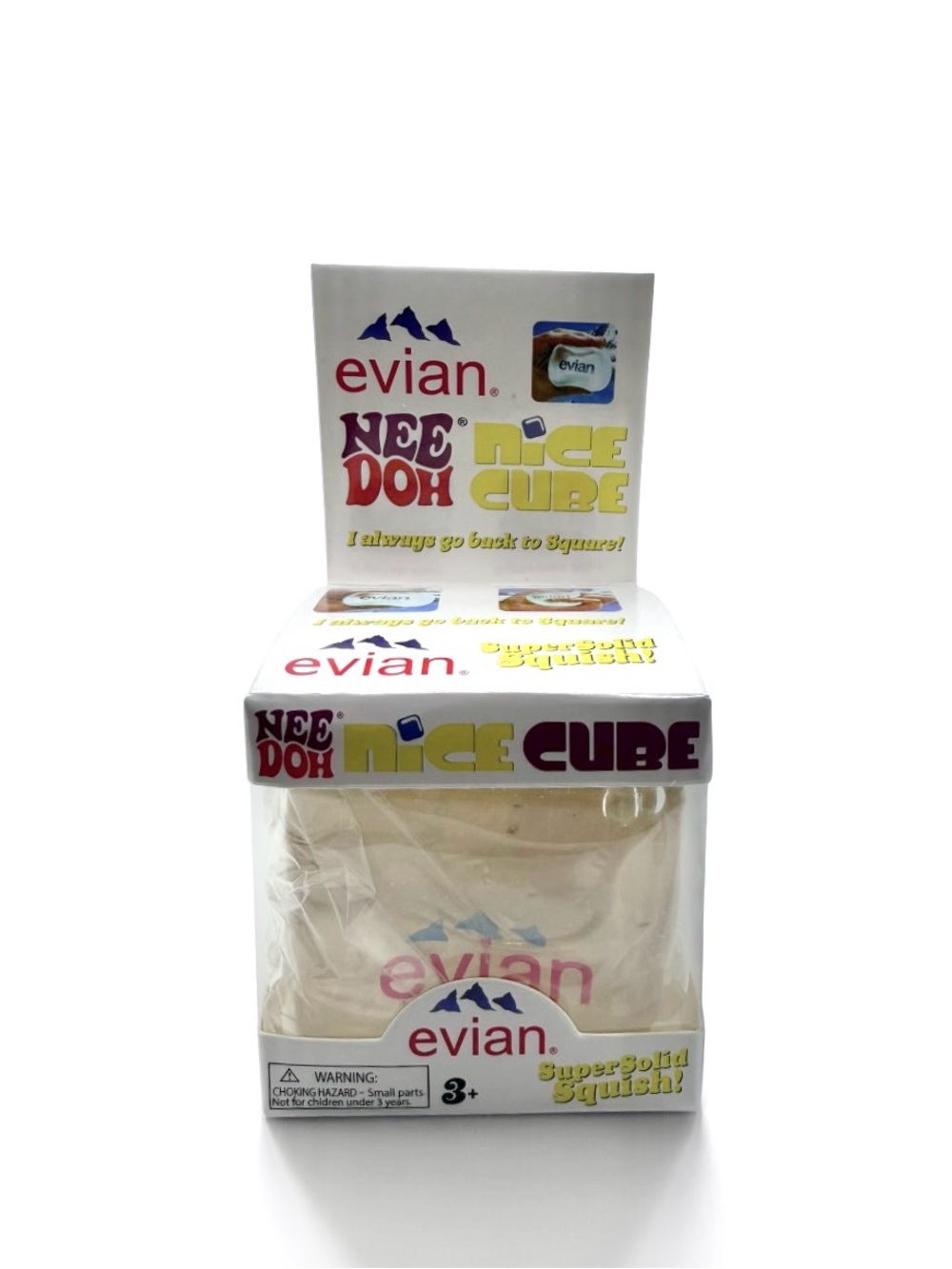 NeeDoh Nice Cube Evian Water Sensory Fidget Toy – Stress Relief